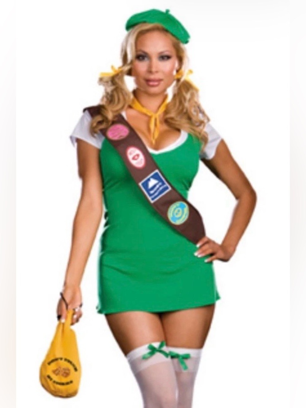 womens girl scout girl guide halloween costume size medium
